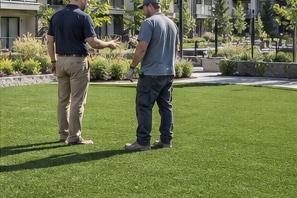 Multi-Unit Property Turf active worksite overview in Kanata and western Ottawa, Ontario